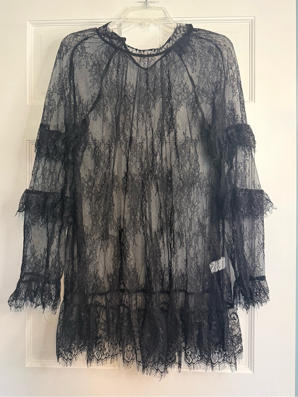 Lace Overlay Dress